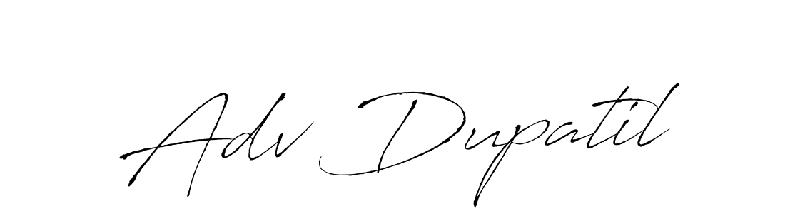 How to make Adv Dupatil name signature. Use Antro_Vectra style for creating short signs online. This is the latest handwritten sign. Adv Dupatil signature style 6 images and pictures png