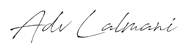 Style your name Adv Lalmani with confidence using Antro_Vectra signature design. Simple, elegant, and ready for immediate document use. Adv Lalmani signature style 6 images and pictures png