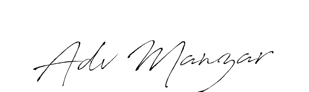 Design your own signature with our free online signature maker. With this signature software, you can create a handwritten (Antro_Vectra) signature for name Adv Manzar. Adv Manzar signature style 6 images and pictures png