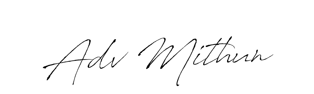 Here are the top 10 professional signature styles for the name Adv Mithun. These are the best autograph styles you can use for your name. Adv Mithun signature style 6 images and pictures png