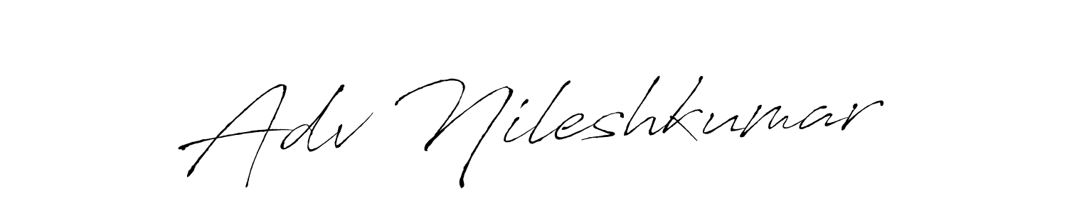 This is the best signature style for the Adv Nileshkumar name. Also you like these signature font (Antro_Vectra). Mix name signature. Adv Nileshkumar signature style 6 images and pictures png