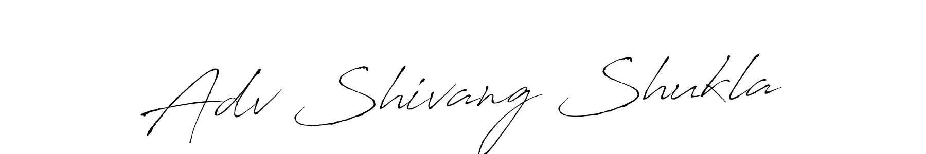 It looks lik you need a new signature style for name Adv Shivang Shukla. Design unique handwritten (Antro_Vectra) signature with our free signature maker in just a few clicks. Adv Shivang Shukla signature style 6 images and pictures png