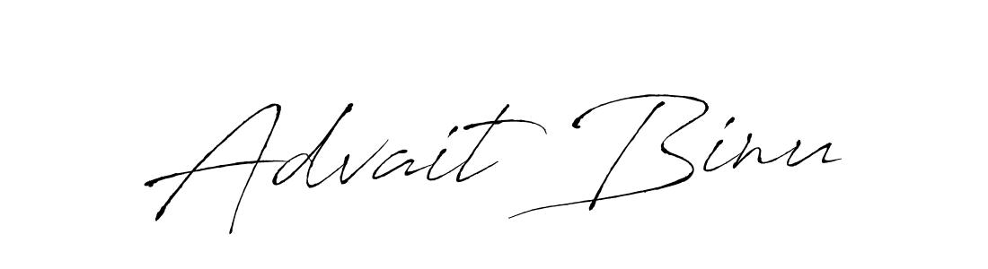 The best way (Antro_Vectra) to make a short signature is to pick only two or three words in your name. The name Advait Binu include a total of six letters. For converting this name. Advait Binu signature style 6 images and pictures png
