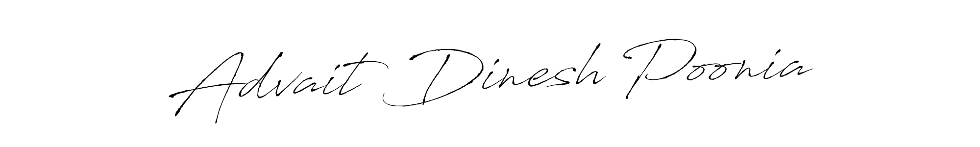 Create a beautiful signature design for name Advait Dinesh Poonia. With this signature (Antro_Vectra) fonts, you can make a handwritten signature for free. Advait Dinesh Poonia signature style 6 images and pictures png