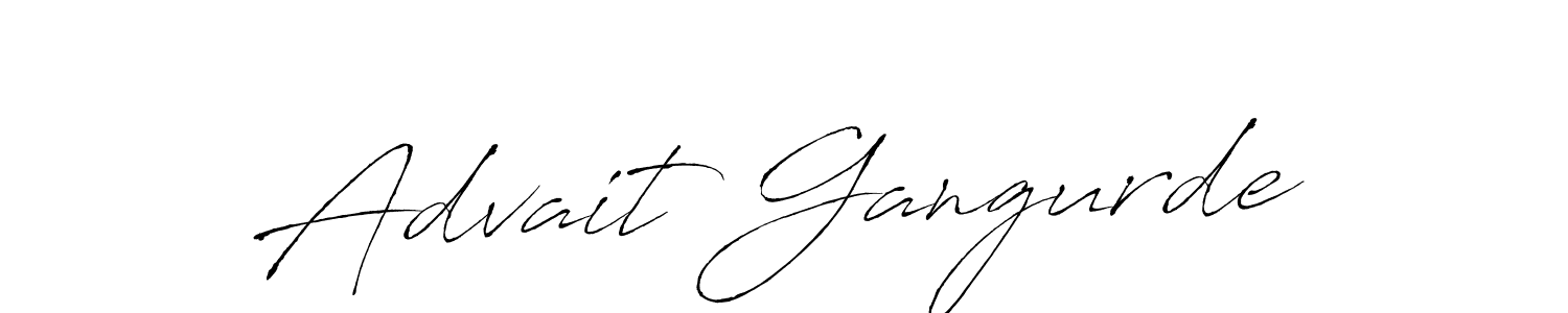 You should practise on your own different ways (Antro_Vectra) to write your name (Advait Gangurde) in signature. don't let someone else do it for you. Advait Gangurde signature style 6 images and pictures png