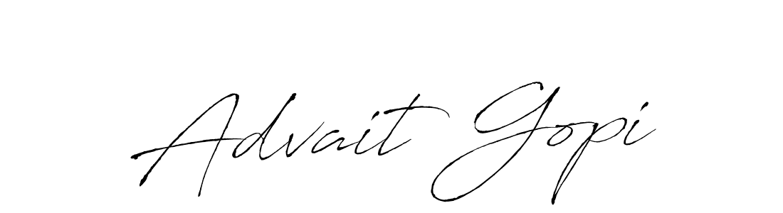 You can use this online signature creator to create a handwritten signature for the name Advait Gopi. This is the best online autograph maker. Advait Gopi signature style 6 images and pictures png