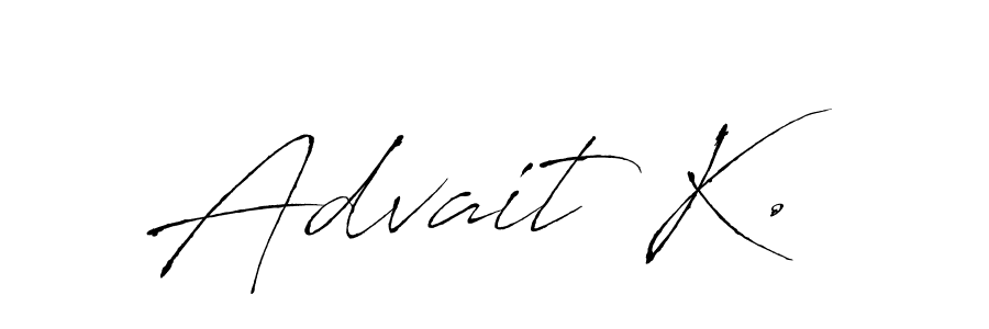 Make a beautiful signature design for name Advait K.. Use this online signature maker to create a handwritten signature for free. Advait K. signature style 6 images and pictures png