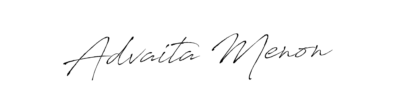 It looks lik you need a new signature style for name Advaita Menon. Design unique handwritten (Antro_Vectra) signature with our free signature maker in just a few clicks. Advaita Menon signature style 6 images and pictures png