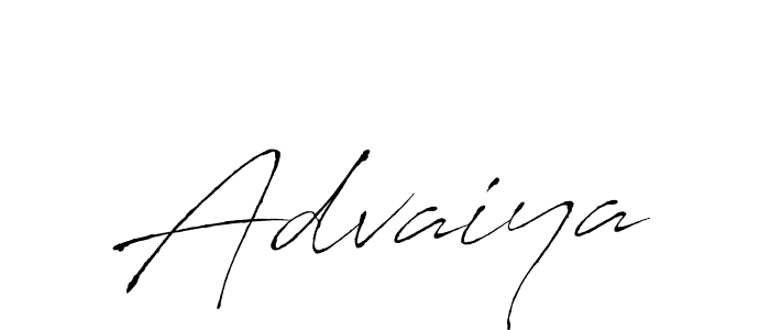 Use a signature maker to create a handwritten signature online. With this signature software, you can design (Antro_Vectra) your own signature for name Advaiya. Advaiya signature style 6 images and pictures png