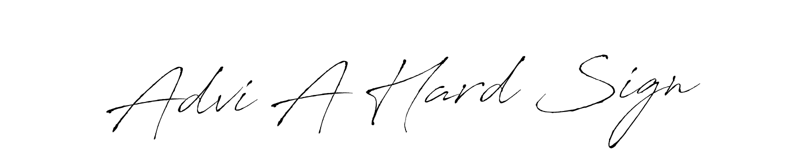 Create a beautiful signature design for name Advi A Hard Sign. With this signature (Antro_Vectra) fonts, you can make a handwritten signature for free. Advi A Hard Sign signature style 6 images and pictures png