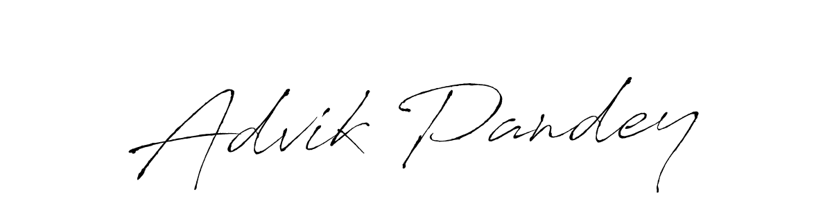 Design your own signature with our free online signature maker. With this signature software, you can create a handwritten (Antro_Vectra) signature for name Advik Pandey. Advik Pandey signature style 6 images and pictures png