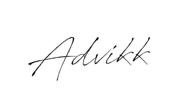 Advikk stylish signature style. Best Handwritten Sign (Antro_Vectra) for my name. Handwritten Signature Collection Ideas for my name Advikk. Advikk signature style 6 images and pictures png