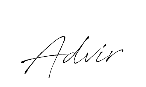 Make a beautiful signature design for name Advir. With this signature (Antro_Vectra) style, you can create a handwritten signature for free. Advir signature style 6 images and pictures png