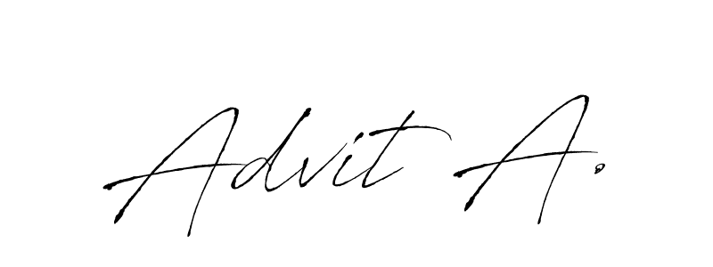 if you are searching for the best signature style for your name Advit A.. so please give up your signature search. here we have designed multiple signature styles  using Antro_Vectra. Advit A. signature style 6 images and pictures png