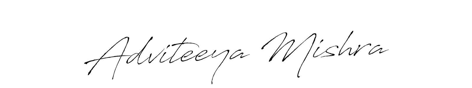 Create a beautiful signature design for name Adviteeya Mishra. With this signature (Antro_Vectra) fonts, you can make a handwritten signature for free. Adviteeya Mishra signature style 6 images and pictures png