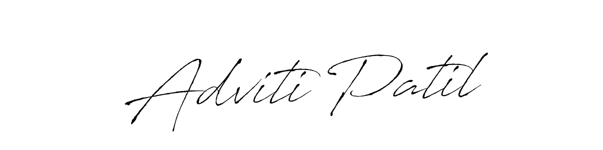 Also You can easily find your signature by using the search form. We will create Adviti Patil name handwritten signature images for you free of cost using Antro_Vectra sign style. Adviti Patil signature style 6 images and pictures png