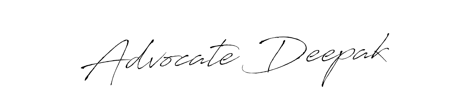 Use a signature maker to create a handwritten signature online. With this signature software, you can design (Antro_Vectra) your own signature for name Advocate Deepak. Advocate Deepak signature style 6 images and pictures png
