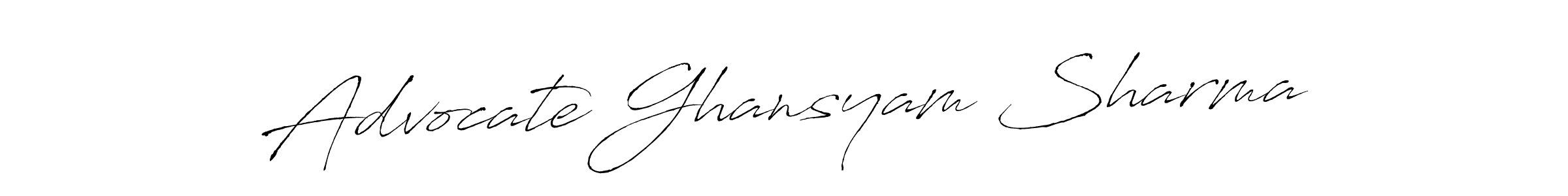 See photos of Advocate Ghansyam Sharma official signature by Spectra . Check more albums & portfolios. Read reviews & check more about Antro_Vectra font. Advocate Ghansyam Sharma signature style 6 images and pictures png