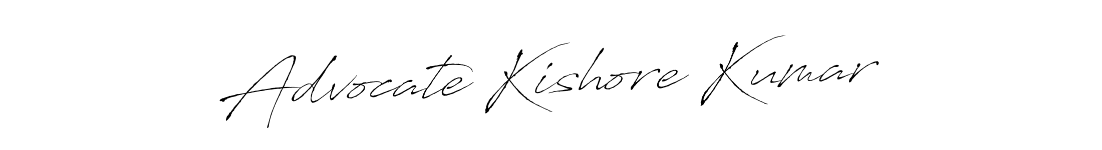 You should practise on your own different ways (Antro_Vectra) to write your name (Advocate Kishore Kumar) in signature. don't let someone else do it for you. Advocate Kishore Kumar signature style 6 images and pictures png