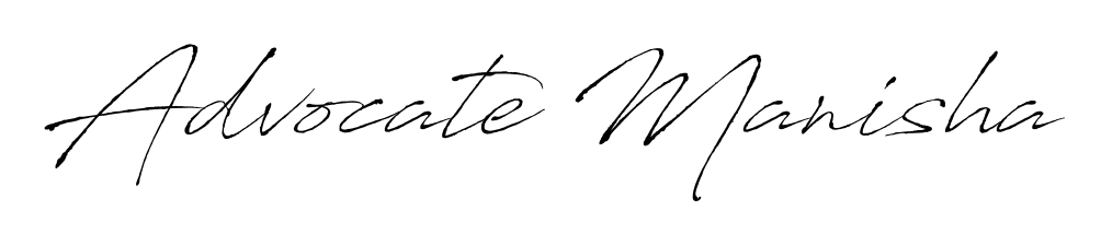 Explore multiple handwriting variations for Advocate Manisha including this stunning Antro_Vectra design. Free to use across all platforms. Advocate Manisha signature style 6 images and pictures png