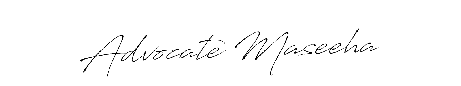 Antro_Vectra is a professional signature style that is perfect for those who want to add a touch of class to their signature. It is also a great choice for those who want to make their signature more unique. Get Advocate Maseeha name to fancy signature for free. Advocate Maseeha signature style 6 images and pictures png