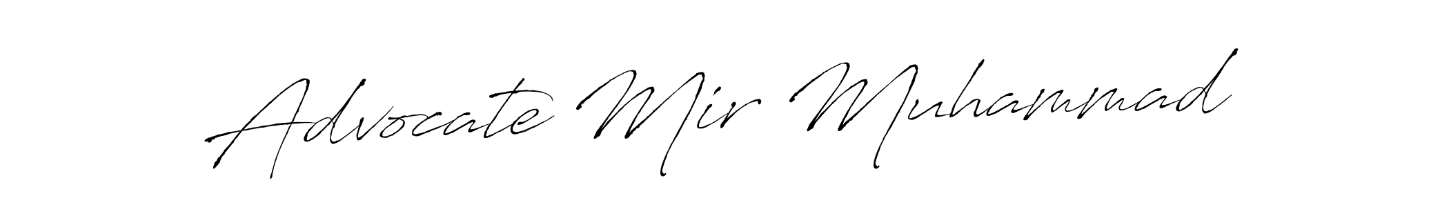 How to make Advocate Mir Muhammad name signature. Use Antro_Vectra style for creating short signs online. This is the latest handwritten sign. Advocate Mir Muhammad signature style 6 images and pictures png