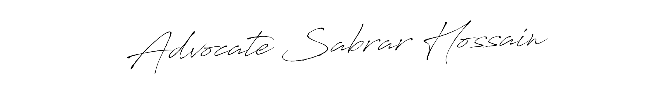 How to make Advocate Sabrar Hossain signature? Antro_Vectra is a professional autograph style. Create handwritten signature for Advocate Sabrar Hossain name. Advocate Sabrar Hossain signature style 6 images and pictures png