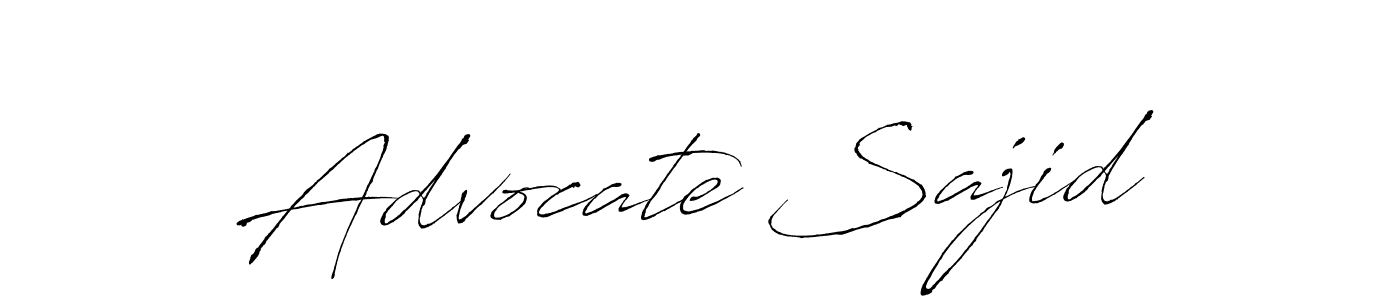 Also we have Advocate Sajid name is the best signature style. Create professional handwritten signature collection using Antro_Vectra autograph style. Advocate Sajid signature style 6 images and pictures png