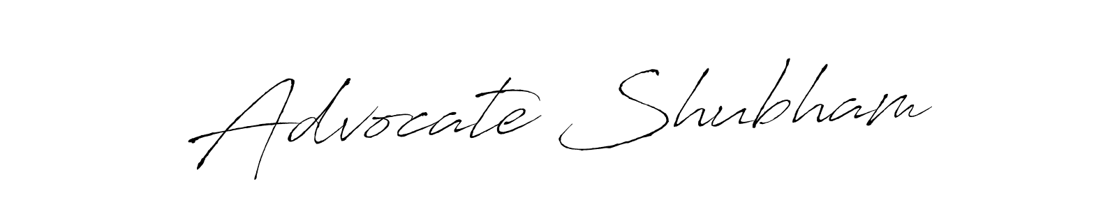 Create a beautiful signature design for name Advocate Shubham. With this signature (Antro_Vectra) fonts, you can make a handwritten signature for free. Advocate Shubham signature style 6 images and pictures png