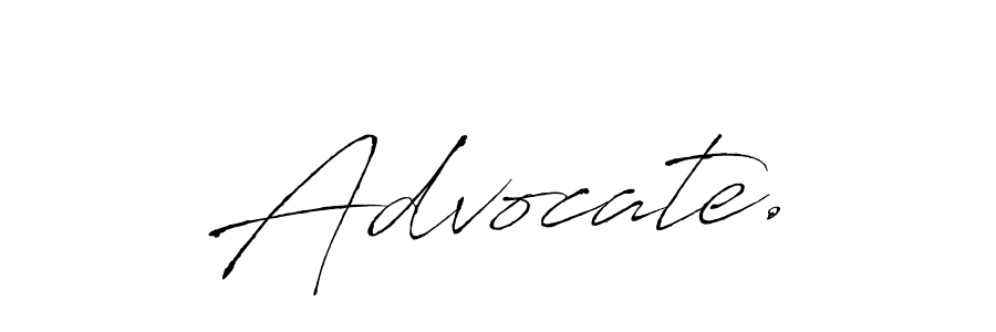 Use a signature maker to create a handwritten signature online. With this signature software, you can design (Antro_Vectra) your own signature for name Advocate.. Advocate. signature style 6 images and pictures png