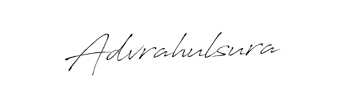 Advrahulsura stylish signature style. Best Handwritten Sign (Antro_Vectra) for my name. Handwritten Signature Collection Ideas for my name Advrahulsura. Advrahulsura signature style 6 images and pictures png