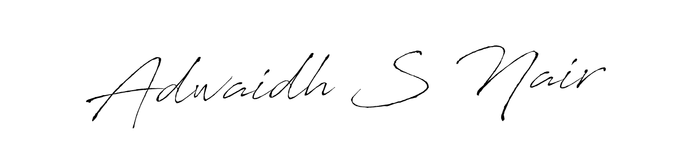 Antro_Vectra is a professional signature style that is perfect for those who want to add a touch of class to their signature. It is also a great choice for those who want to make their signature more unique. Get Adwaidh S Nair name to fancy signature for free. Adwaidh S Nair signature style 6 images and pictures png