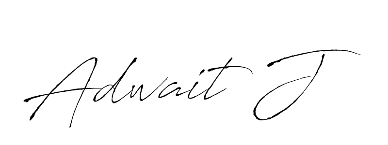 How to Draw Adwait J signature style? Antro_Vectra is a latest design signature styles for name Adwait J. Adwait J signature style 6 images and pictures png