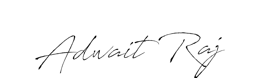 Make a beautiful signature design for name Adwait Raj. With this signature (Antro_Vectra) style, you can create a handwritten signature for free. Adwait Raj signature style 6 images and pictures png