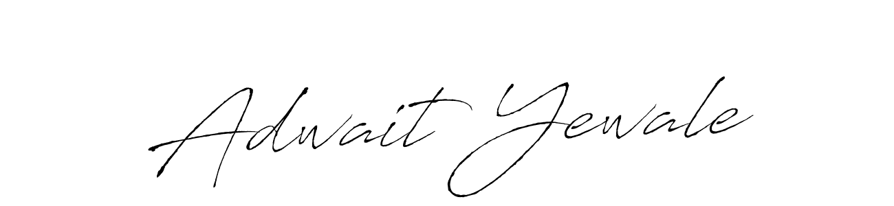 Similarly Antro_Vectra is the best handwritten signature design. Signature creator online .You can use it as an online autograph creator for name Adwait Yewale. Adwait Yewale signature style 6 images and pictures png