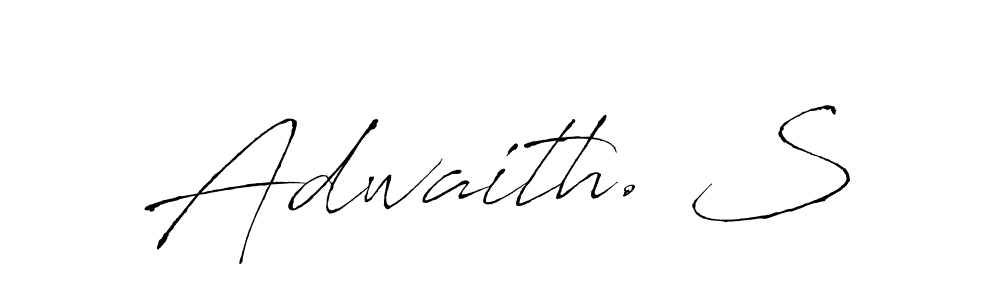 This is the best signature style for the Adwaith. S name. Also you like these signature font (Antro_Vectra). Mix name signature. Adwaith. S signature style 6 images and pictures png