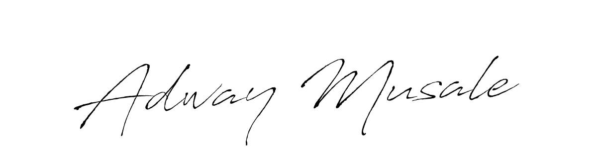 How to make Adway Musale signature? Antro_Vectra is a professional autograph style. Create handwritten signature for Adway Musale name. Adway Musale signature style 6 images and pictures png
