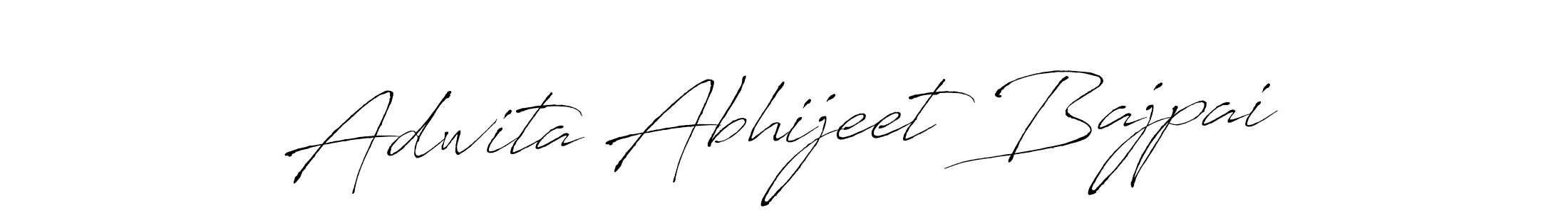 Also we have Adwita Abhijeet Bajpai name is the best signature style. Create professional handwritten signature collection using Antro_Vectra autograph style. Adwita Abhijeet Bajpai signature style 6 images and pictures png