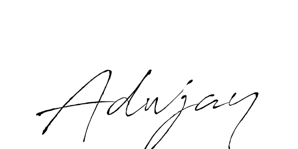 Make a beautiful signature design for name Adwjay. With this signature (Antro_Vectra) style, you can create a handwritten signature for free. Adwjay signature style 6 images and pictures png
