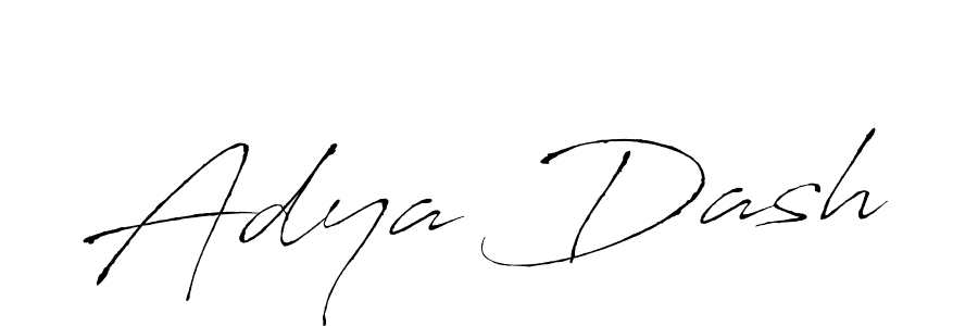 Make a beautiful signature design for name Adya Dash. With this signature (Antro_Vectra) style, you can create a handwritten signature for free. Adya Dash signature style 6 images and pictures png