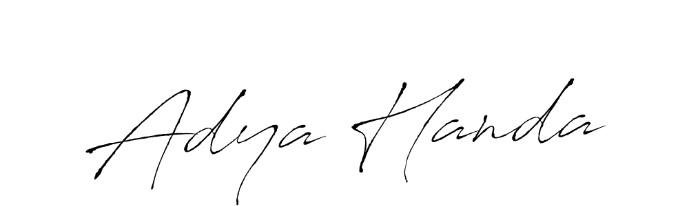 Make a beautiful signature design for name Adya Handa. Use this online signature maker to create a handwritten signature for free. Adya Handa signature style 6 images and pictures png