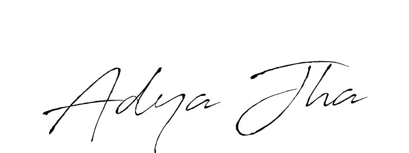 You should practise on your own different ways (Antro_Vectra) to write your name (Adya Jha) in signature. don't let someone else do it for you. Adya Jha signature style 6 images and pictures png