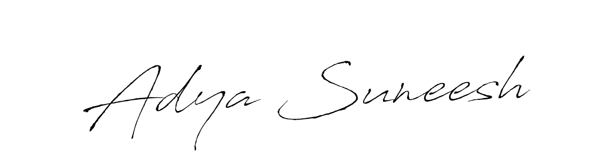 You can use this online signature creator to create a handwritten signature for the name Adya Suneesh. This is the best online autograph maker. Adya Suneesh signature style 6 images and pictures png