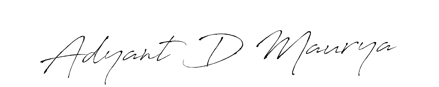 This is the best signature style for the Adyant D Maurya name. Also you like these signature font (Antro_Vectra). Mix name signature. Adyant D Maurya signature style 6 images and pictures png