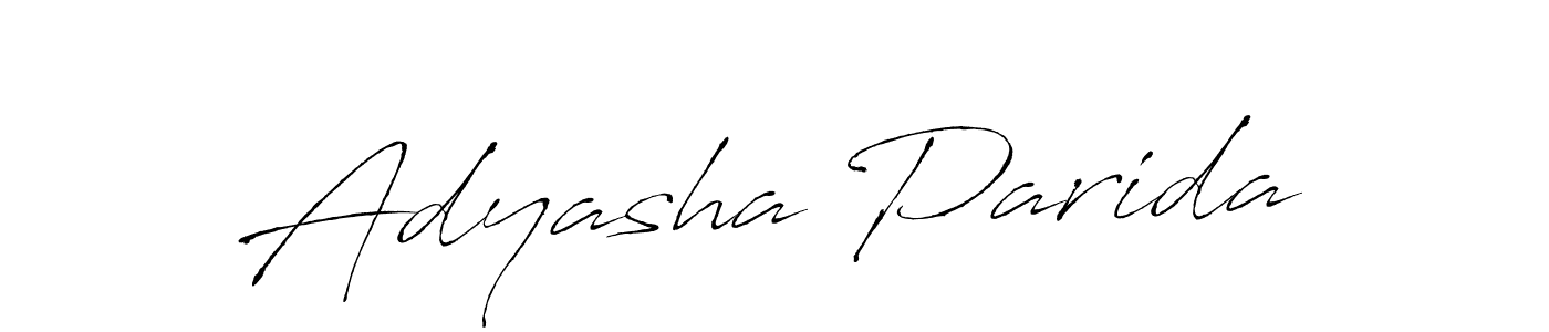 Create a beautiful signature design for name Adyasha Parida. With this signature (Antro_Vectra) fonts, you can make a handwritten signature for free. Adyasha Parida signature style 6 images and pictures png