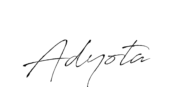 Design your own signature with our free online signature maker. With this signature software, you can create a handwritten (Antro_Vectra) signature for name Adyota. Adyota signature style 6 images and pictures png