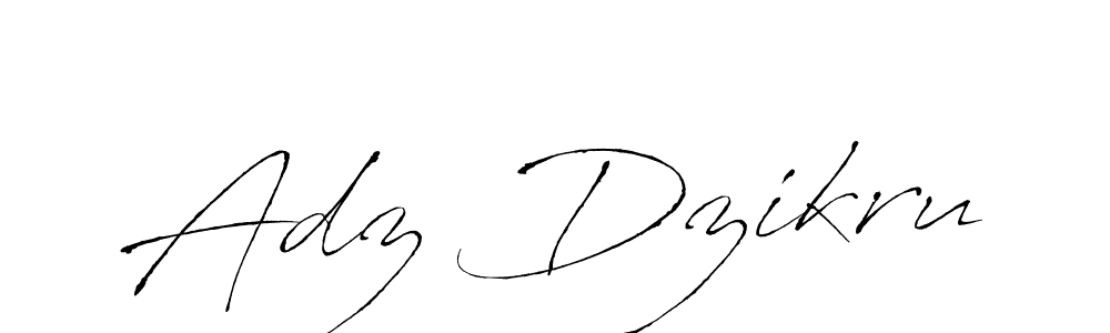 How to make Adz Dzikru signature? Antro_Vectra is a professional autograph style. Create handwritten signature for Adz Dzikru name. Adz Dzikru signature style 6 images and pictures png
