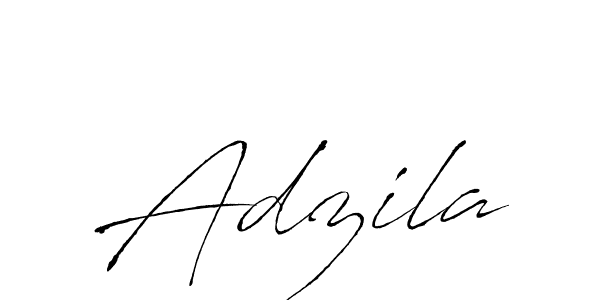 Use a signature maker to create a handwritten signature online. With this signature software, you can design (Antro_Vectra) your own signature for name Adzila. Adzila signature style 6 images and pictures png