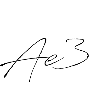 How to Draw Ae3 signature style? Antro_Vectra is a latest design signature styles for name Ae3. Ae3 signature style 6 images and pictures png
