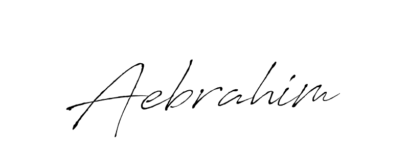 Aebrahim stylish signature style. Best Handwritten Sign (Antro_Vectra) for my name. Handwritten Signature Collection Ideas for my name Aebrahim. Aebrahim signature style 6 images and pictures png